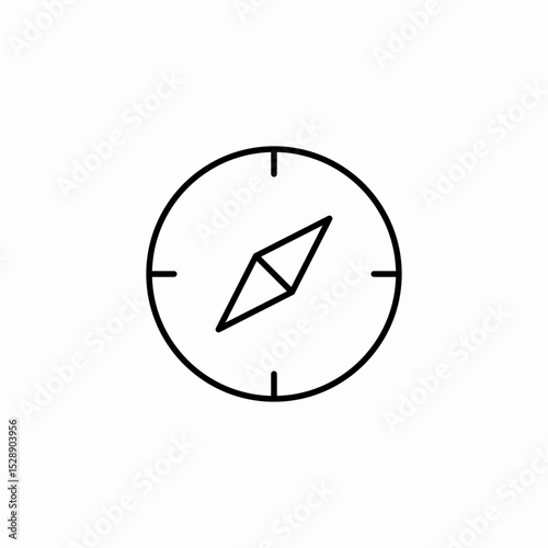 compass tool icon sign vector
