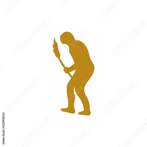 Hand drawn human evolution illustration 