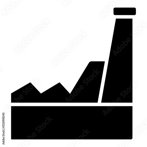 Industrial factories vector icons. Factory icon illustration. Industry power, chemical manufacturing building warehouse nuclear energy plant. 