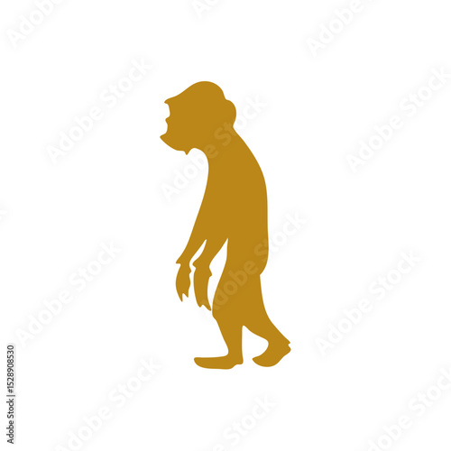 Hand drawn human evolution illustration 