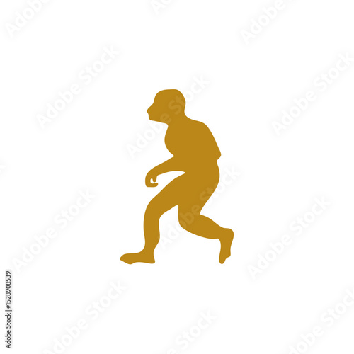 Hand drawn human evolution illustration 