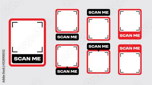 ICON SET SCAN BARCODE PLACE