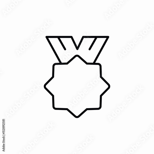 medal award icon sign vector