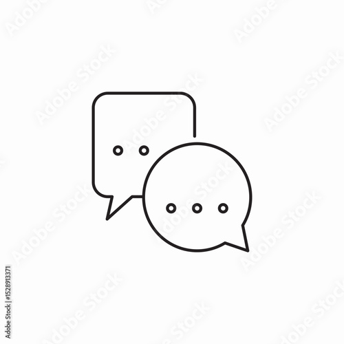 messaging application icon sign vector