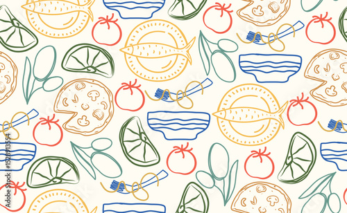 Italian food pattern 