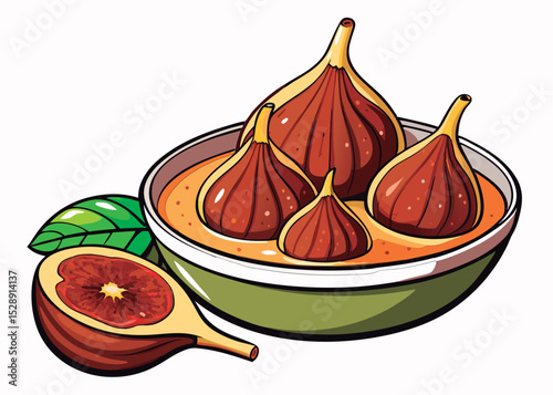 Delicious figs in a bowl.