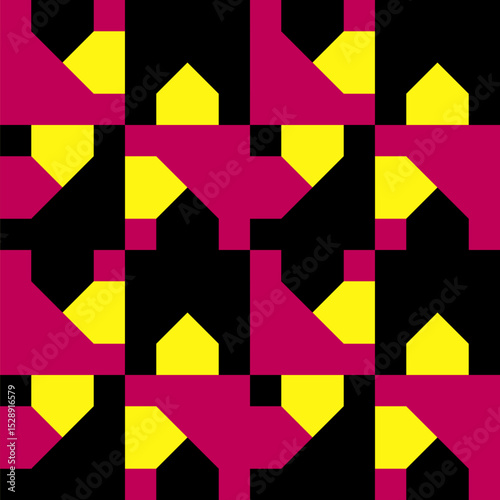 Abstract geometric seamless...
