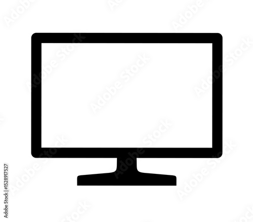 desktop icon. monitor icon vector on white background