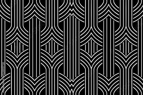 Geometric ethnic black white pattern. Template, stencil for laser cutting metal, wood carving, coloring, stained glass, logo. Ornaments, fresco of the East, Asia, India, Mexico, Aztec, Peru.