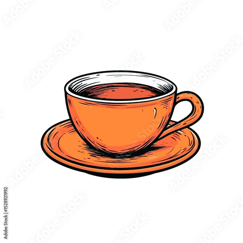 cup of tea isolated 