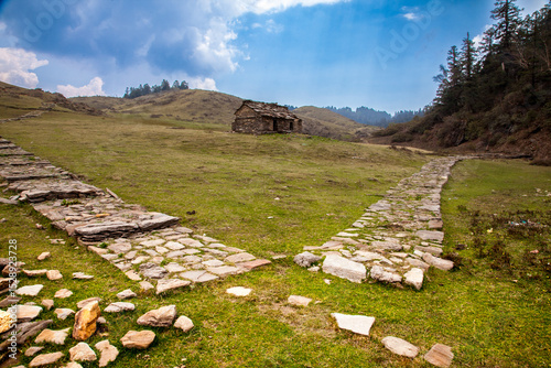 Valokuva Stone Path to Tranquility: Trek to Khaptad Baba Ashram, Khaptad National Park
