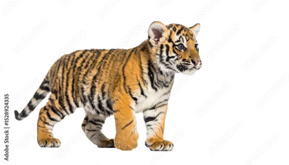 Fototapeta premium Tiger cub walking