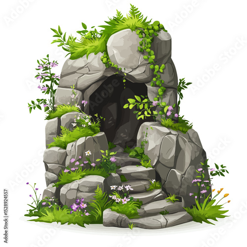 Small cave isolated 