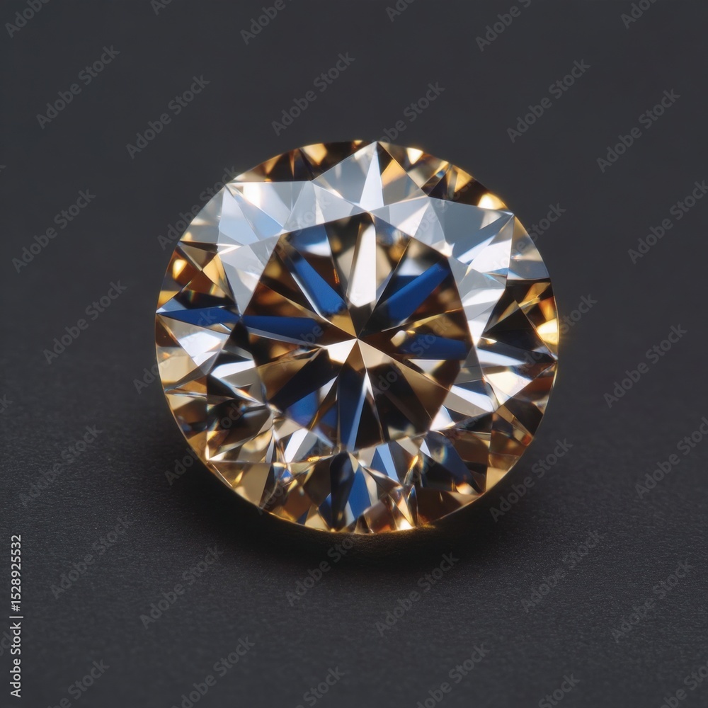 Fototapeta premium Sparkling Champagne Diamond Gemstone Luxury Jewelry Close up Macro Shot