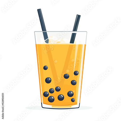 Bubble tea isolated on white 