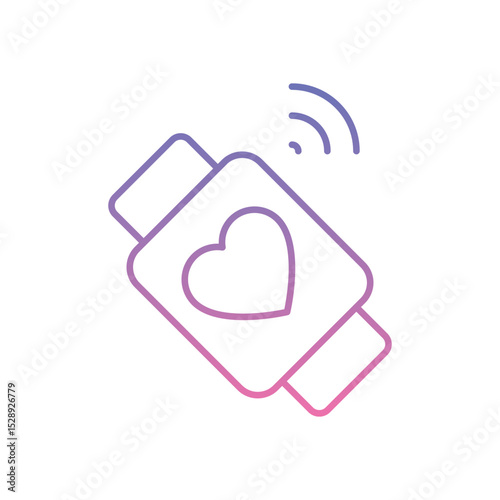 Fitness Tracker Icon vector stock illustration