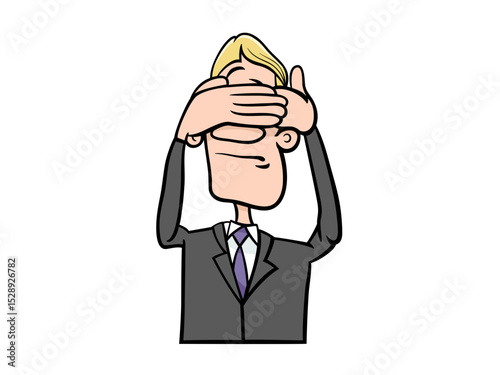Person Covering Eyes In Frustration Or Disbelief A Common Human Reaction