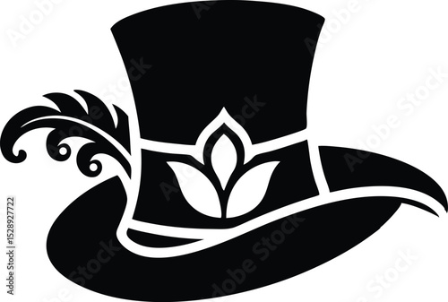  maria grass hat silhouette vector