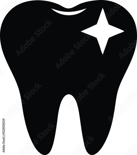 tooth vector icon.
