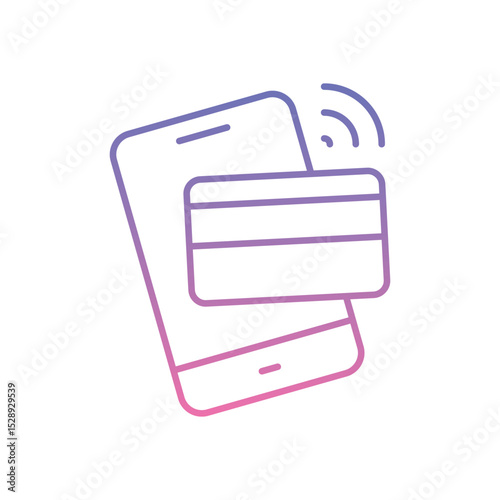 Nfc Icon vector stock illustration