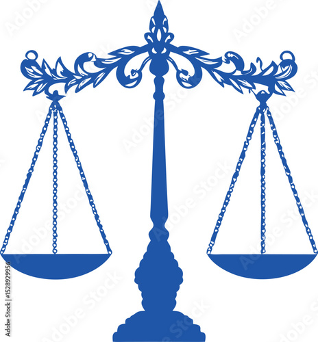 Elegant legal logo featuring ivy vines wrapped around balanced scales, symbolizing justice, growth, and tradition in a creative vector style.