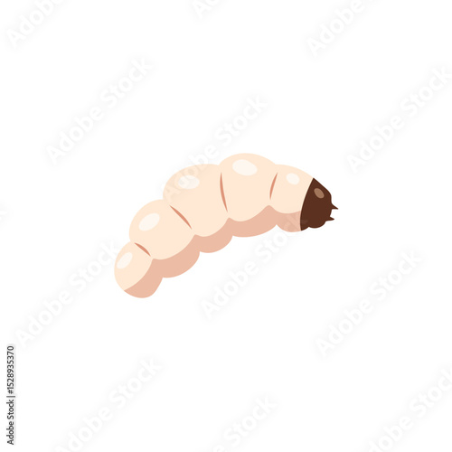 Maggot or larva vector illustration