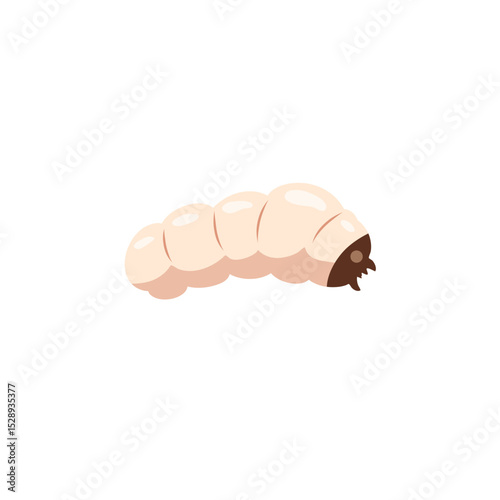 Maggot or larva vector illustration