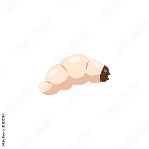 Maggot or larva vector illustration