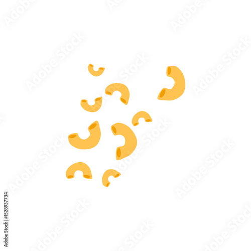 Italian macaroni pasta vector illustration 
