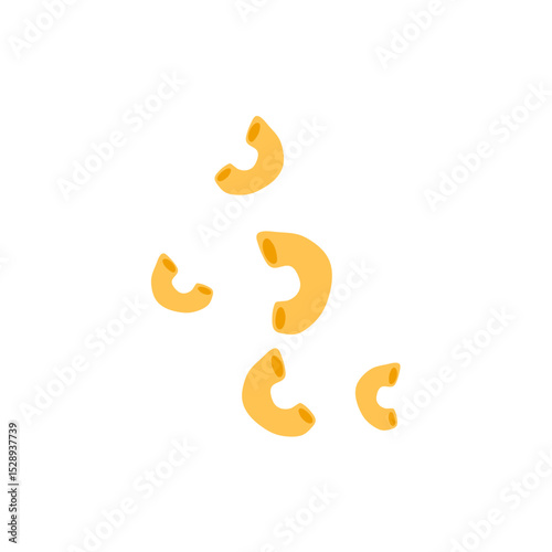Italian macaroni pasta vector illustration 