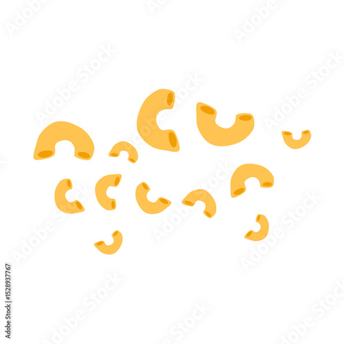 Italian macaroni pasta vector illustration 