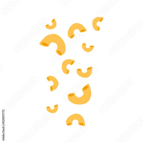 Italian macaroni pasta vector illustration 