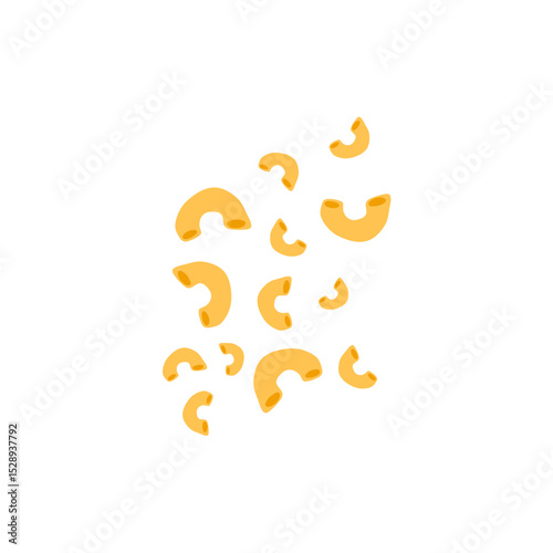 Italian macaroni pasta vector illustration 
