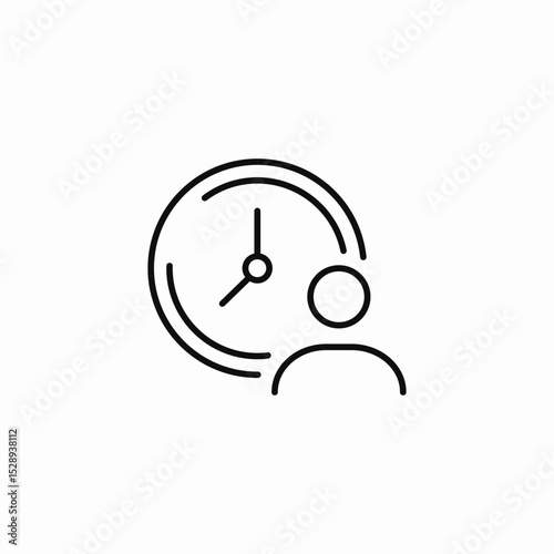 account time icon sign vector