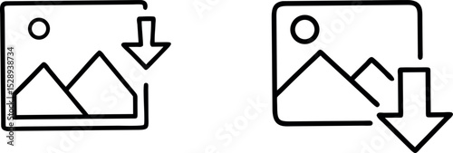 Photo download icon