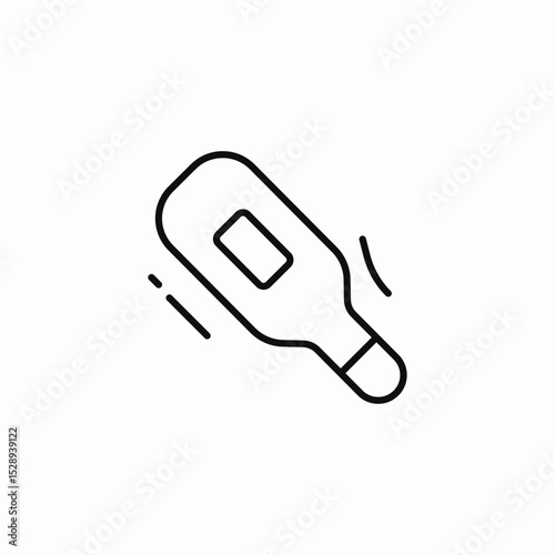 digital thermometer icon sign vector