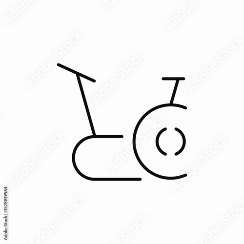 exercise bikes icon sign vector