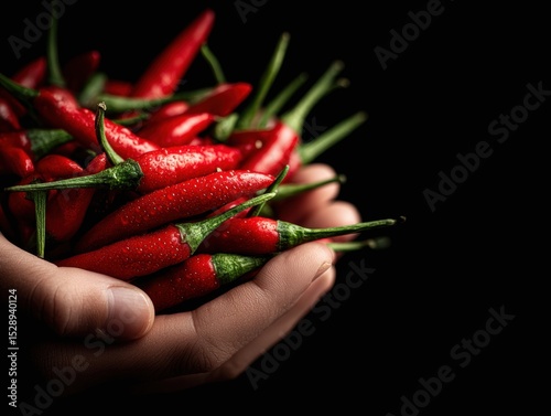 Immune system natural boosters with red chili peppers held in hands, antioxidant-rich spicy remedy promoting antiviral nutrition and metabolism-boosting wellness ingredients for holistic health