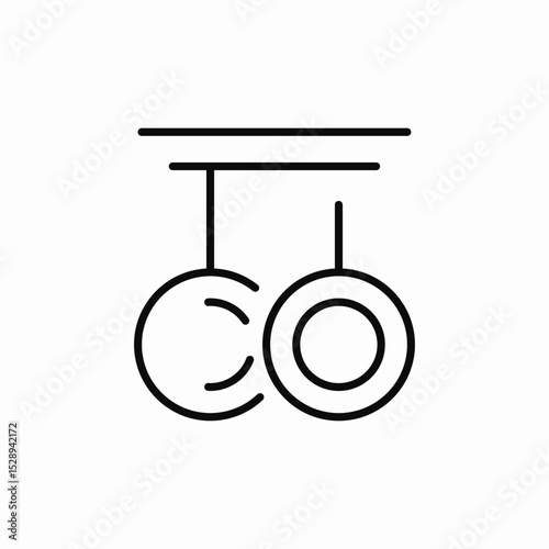ring exercising icon sign vector