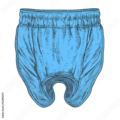 Vector illustration of a Baby diaper 