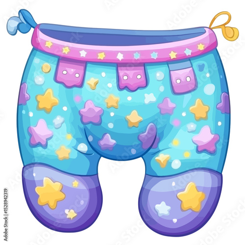 Baby diaper vector 