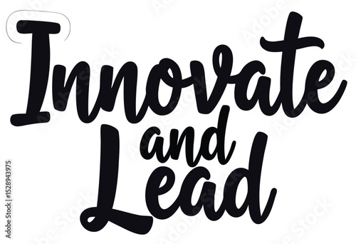 "Innovate and Lead" Clean and Modern Typography