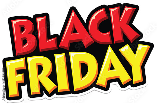 "Black Friday" Modern Marketing Banner for Sales Event