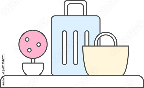suitcase display stand
