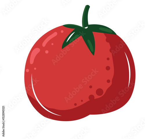 Tomato icon vector illustrations. Fresh and ripe tomato set