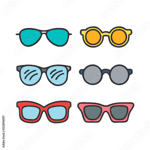 Collection of 6 various glasses sunglasses  