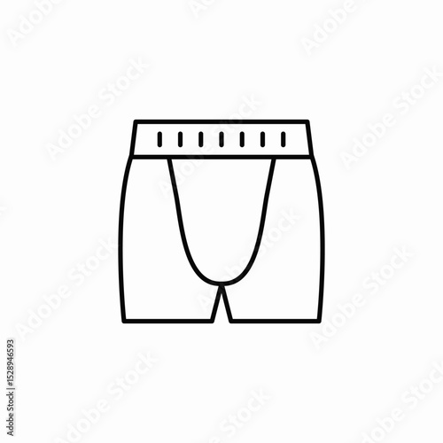 brief underwear icon sign vector