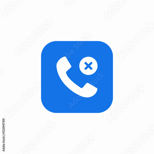 call deleting icon sign vector