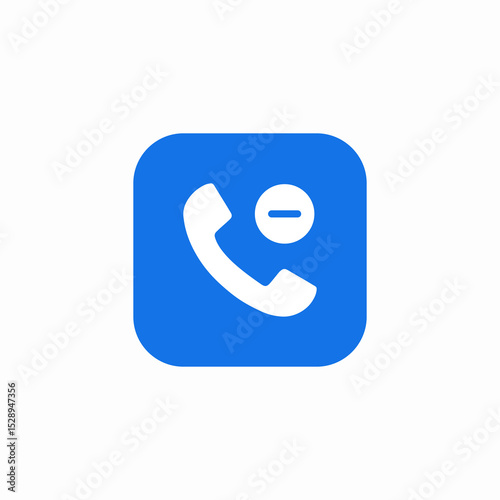 call remove icon sign vector