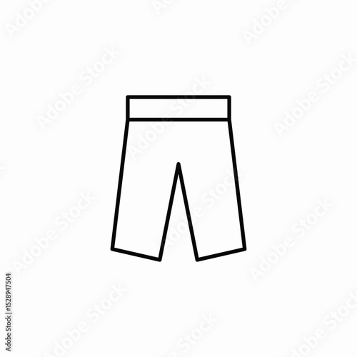 capri pants icon sign vector